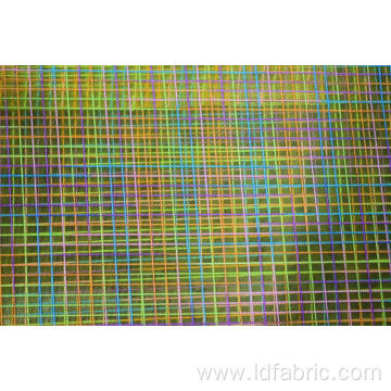 Nylon Polyester Colorful Checks Mesh Fabric